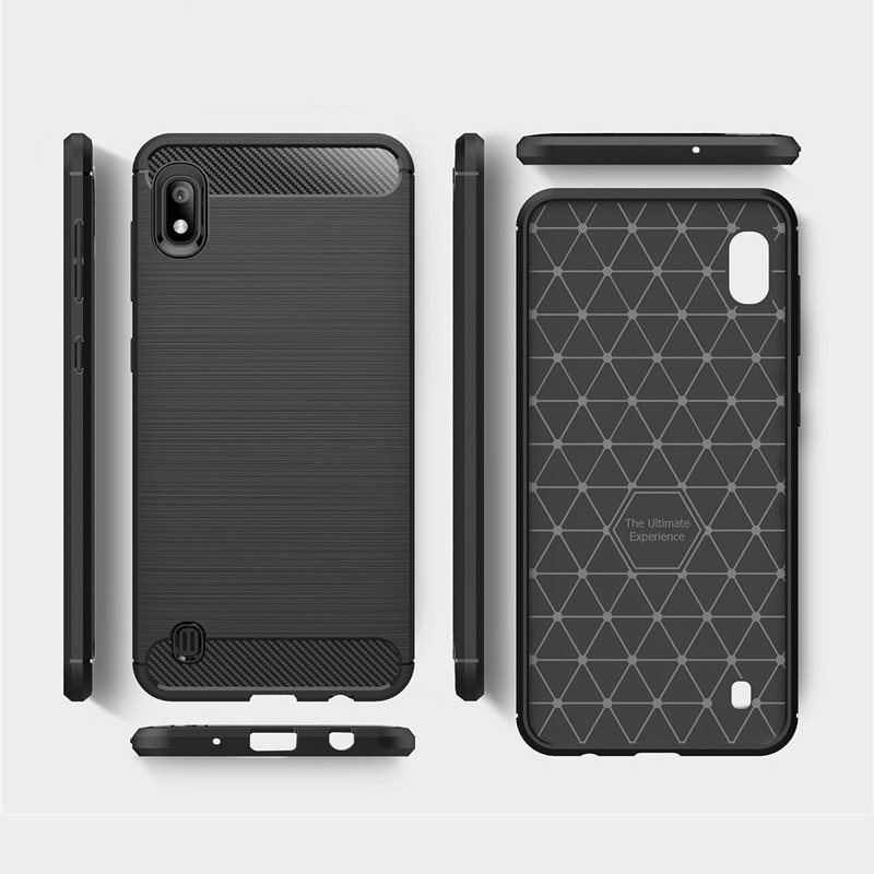 Pokrowiec Carbon Case czarny Samsung Galaxy A10 / 6