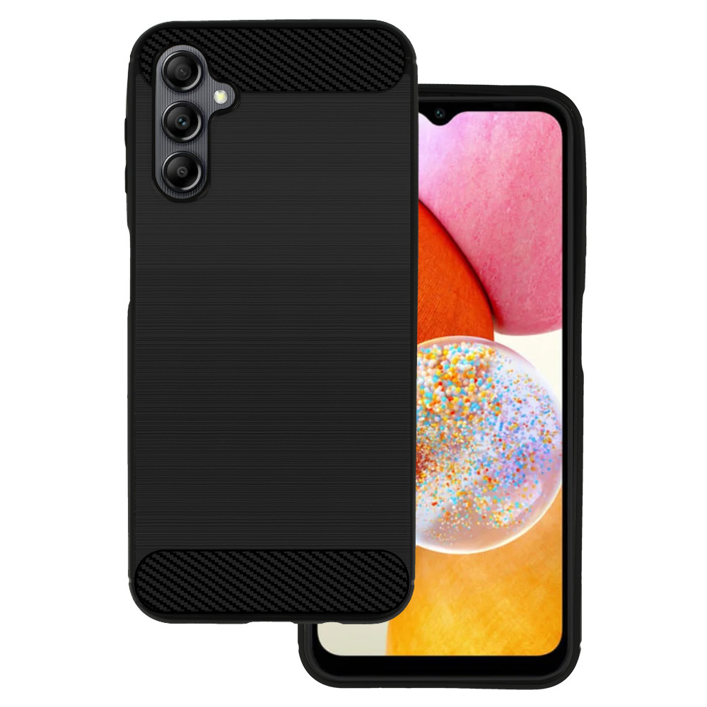 Pokrowiec Carbon Case czarny Samsung Galaxy A14 4G