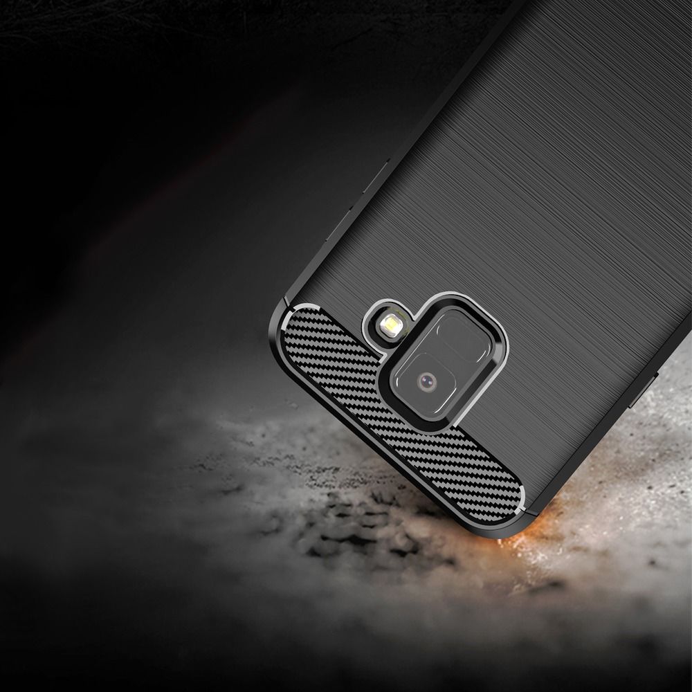 Pokrowiec Carbon Case czarny Samsung Galaxy A6 / 4 Pokrowiec Carbon Case czarny Samsung Galaxy A6 / 4