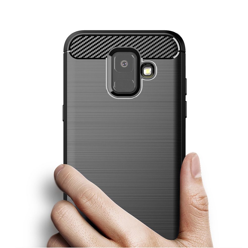 Pokrowiec Carbon Case czarny Samsung Galaxy A6 / 5 Pokrowiec Carbon Case czarny Samsung Galaxy A6 / 5