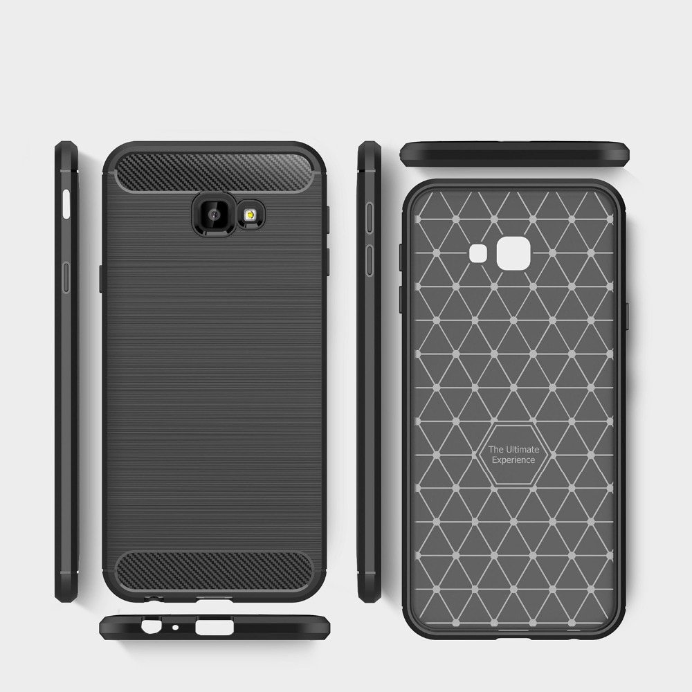 Pokrowiec Carbon Case czarny Samsung Galaxy J4 Plus (2018) / 5