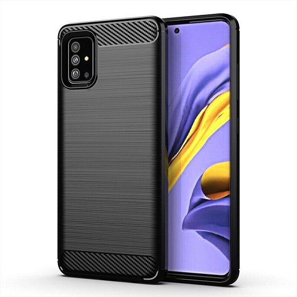 Pokrowiec Carbon Case czarny Samsung Galaxy M31s