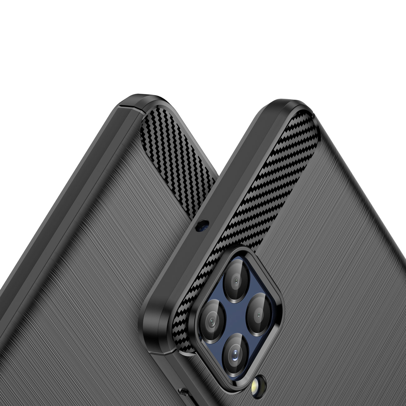 Pokrowiec Carbon Case czarny Samsung Galaxy M53 5G / 4