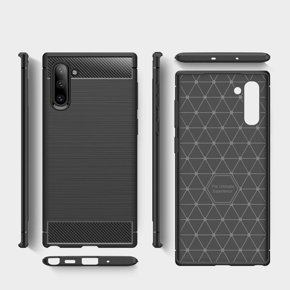 Pokrowiec Carbon Case czarny Samsung Galaxy Note 10 / 5