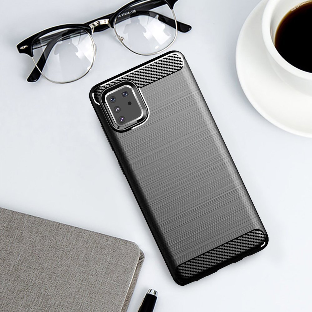 Pokrowiec Carbon Case czarny Samsung Galaxy Note 10 Lite / 12