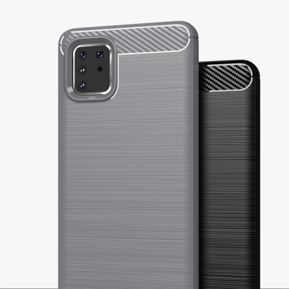 Pokrowiec Carbon Case czarny Samsung Galaxy Note 10 Lite / 8