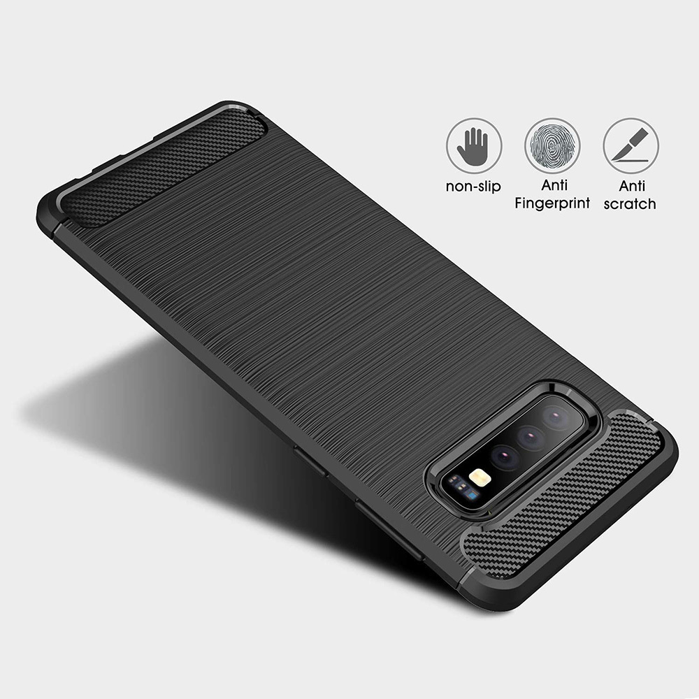 Pokrowiec Carbon Case czarny Samsung Galaxy Note 10 Plus / 4