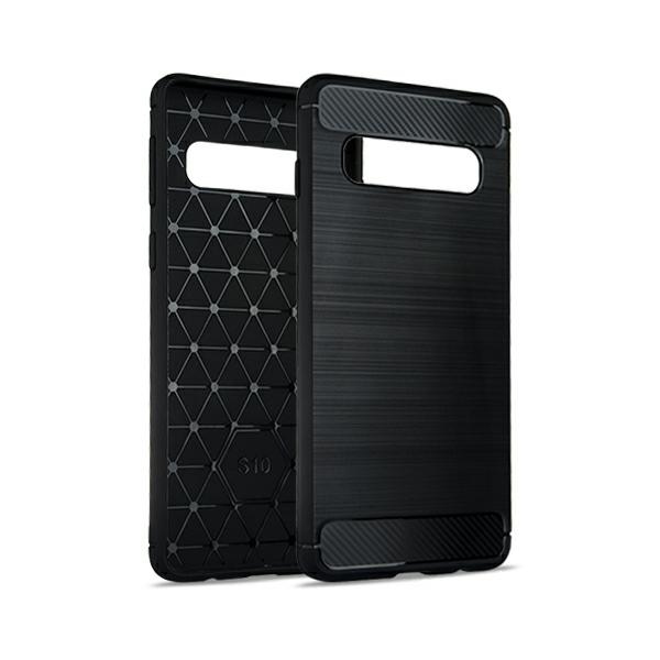 Pokrowiec Carbon Case czarny Samsung Galaxy S10