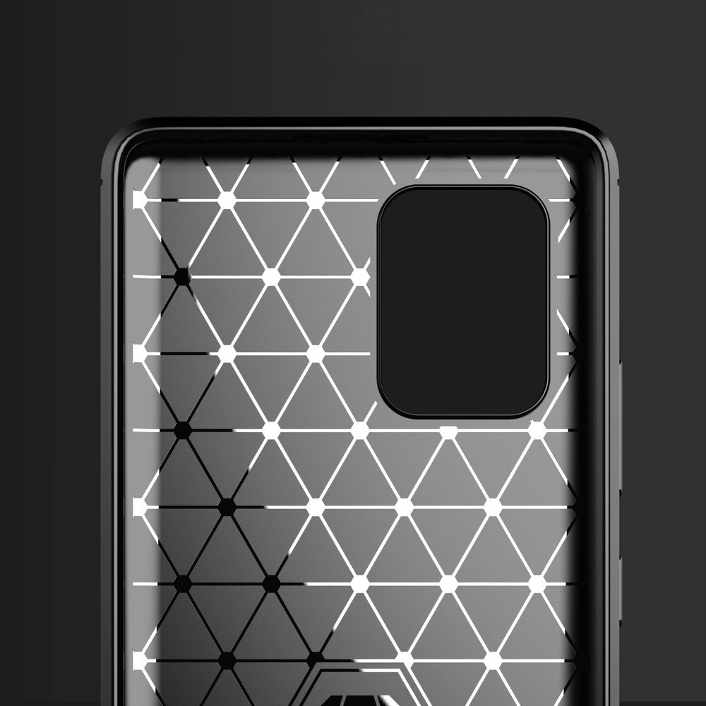 Pokrowiec Carbon Case czarny Samsung Galaxy S10 Lite / 8