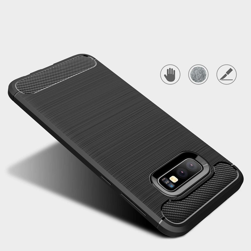 Pokrowiec Carbon Case czarny Samsung Galaxy S10e / 5