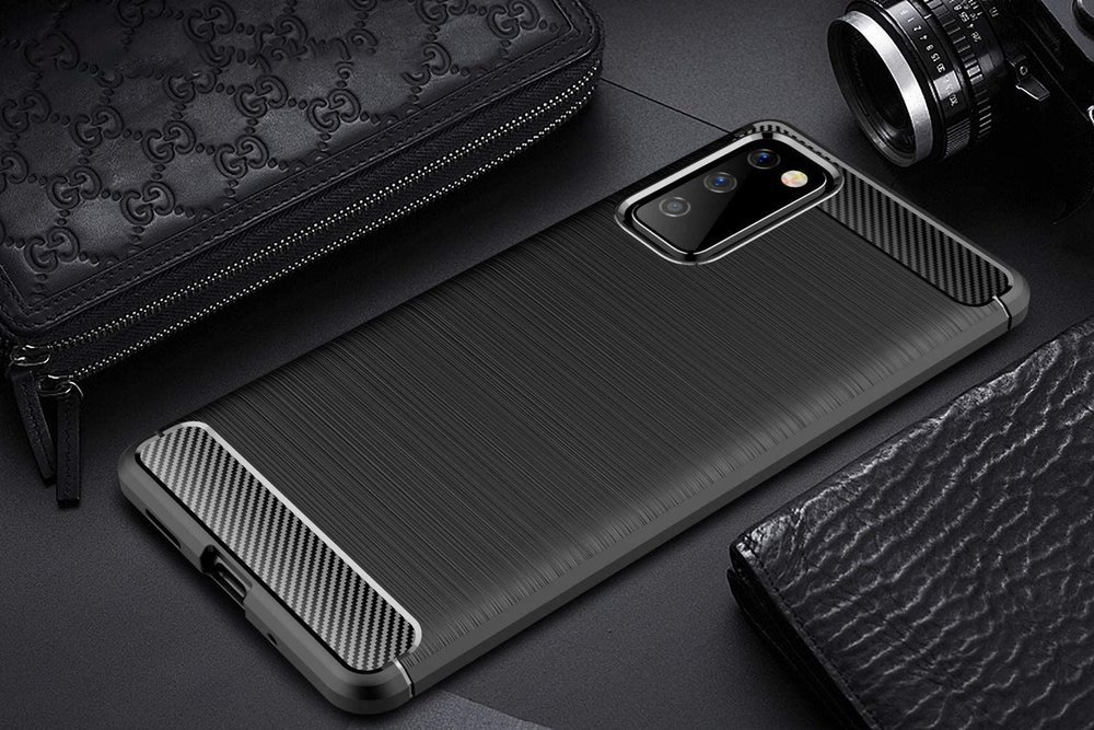 Pokrowiec Carbon Case czarny Samsung Galaxy S20 FE / 2