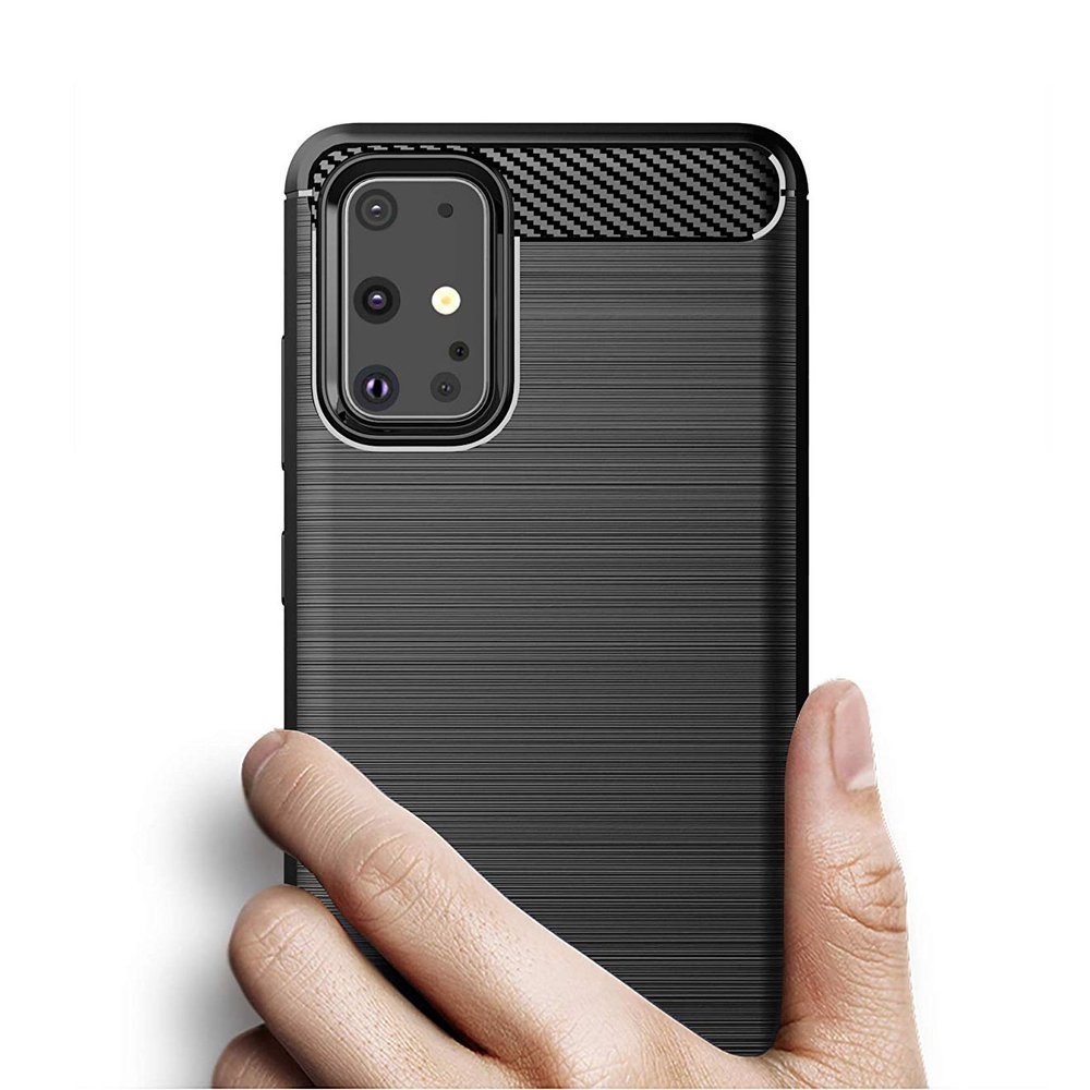 Pokrowiec Carbon Case czarny Samsung Galaxy S20 Plus / 3