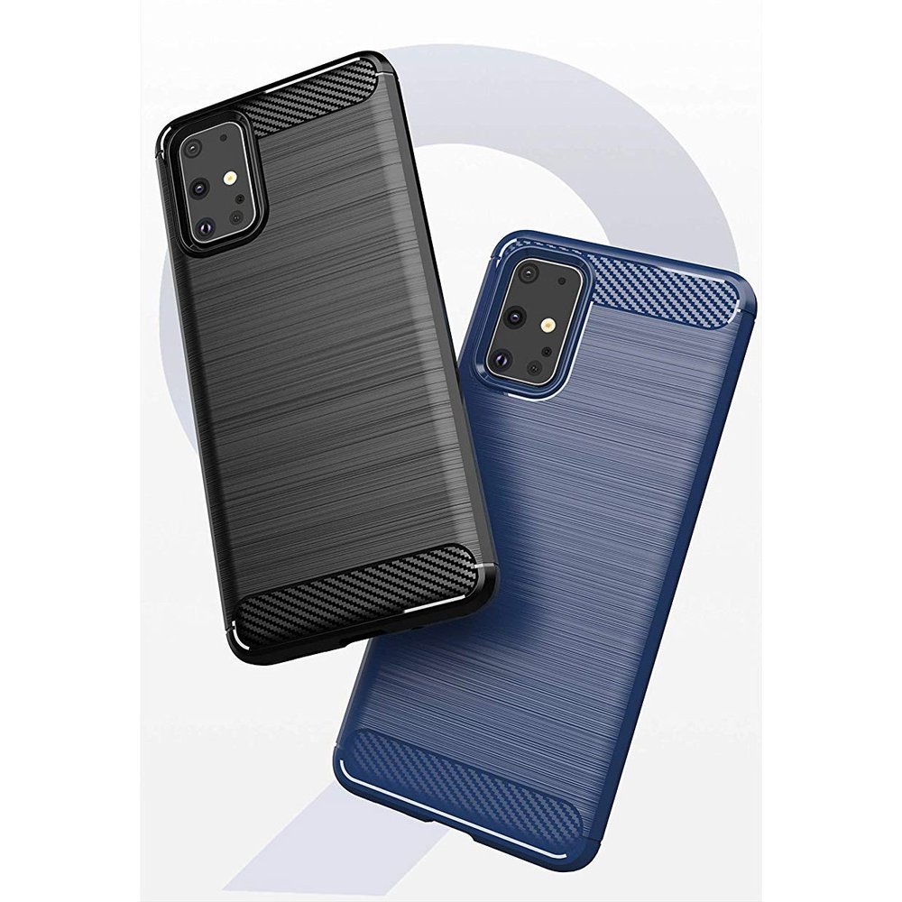 Pokrowiec Carbon Case czarny Samsung Galaxy S20 Plus / 5