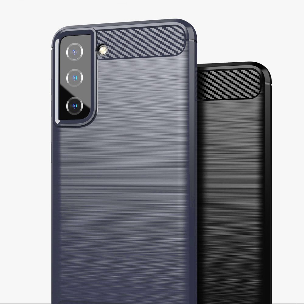 Pokrowiec Carbon Case czarny Samsung Galaxy S21 5G / 8