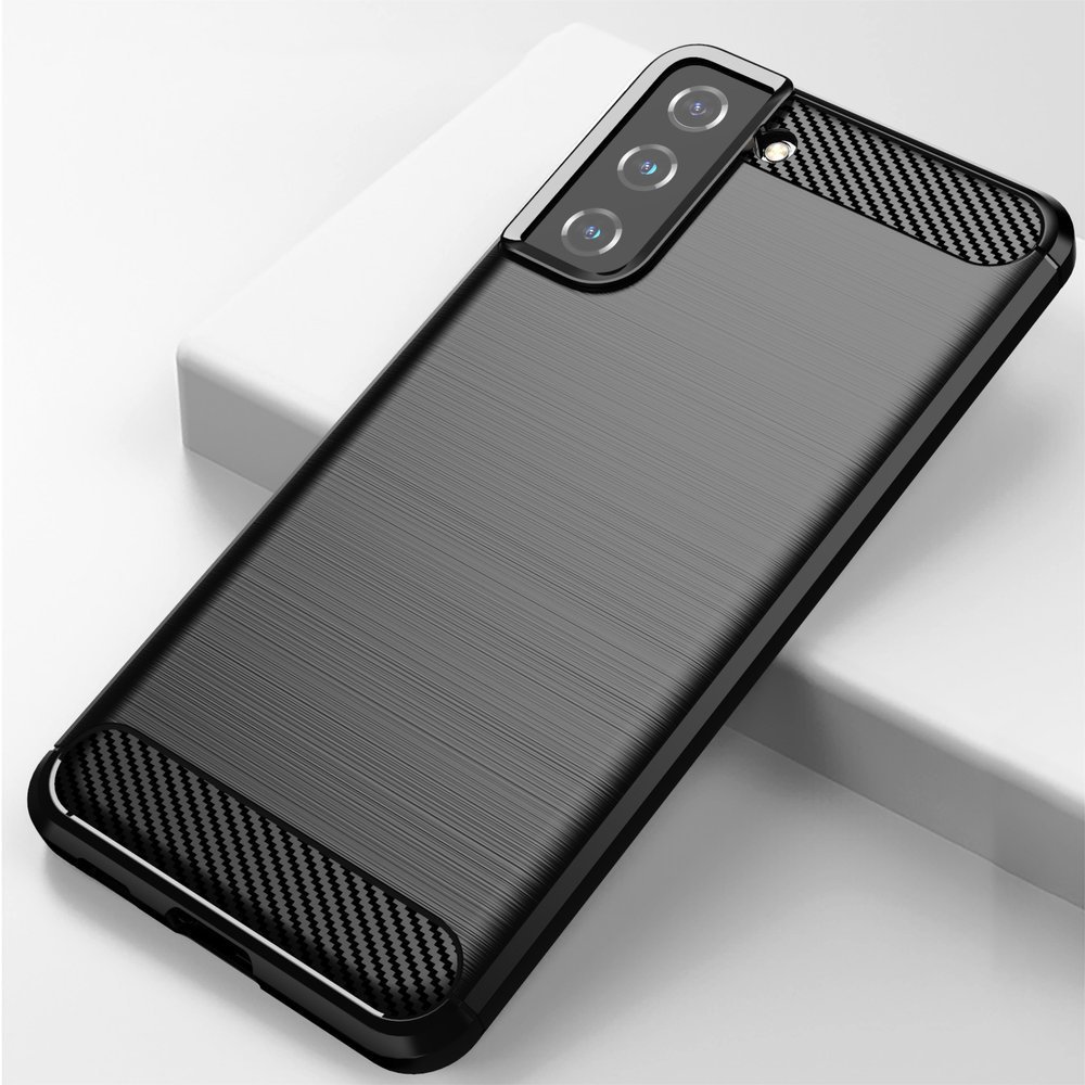 Pokrowiec Carbon Case czarny Samsung Galaxy S21+ 5G / 4