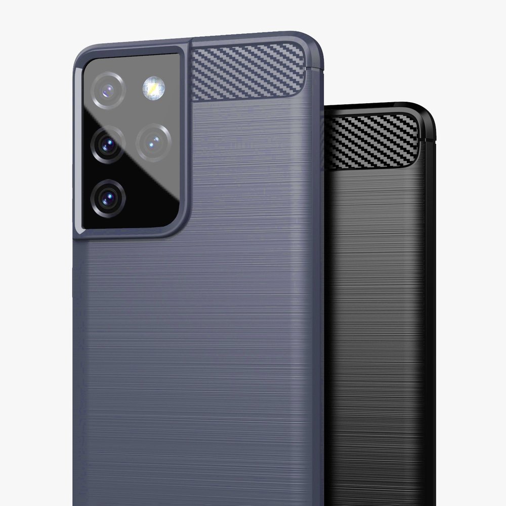 Pokrowiec Carbon Case czarny Samsung Galaxy S21 Ultra 5G / 9