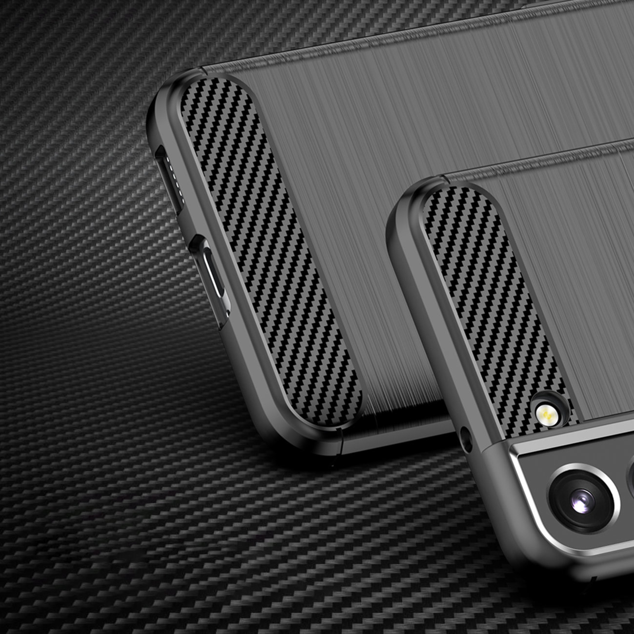 Pokrowiec Carbon Case czarny Samsung Galaxy S22 Plus / 4 Pokrowiec Carbon Case czarny Samsung Galaxy S22 Plus / 4