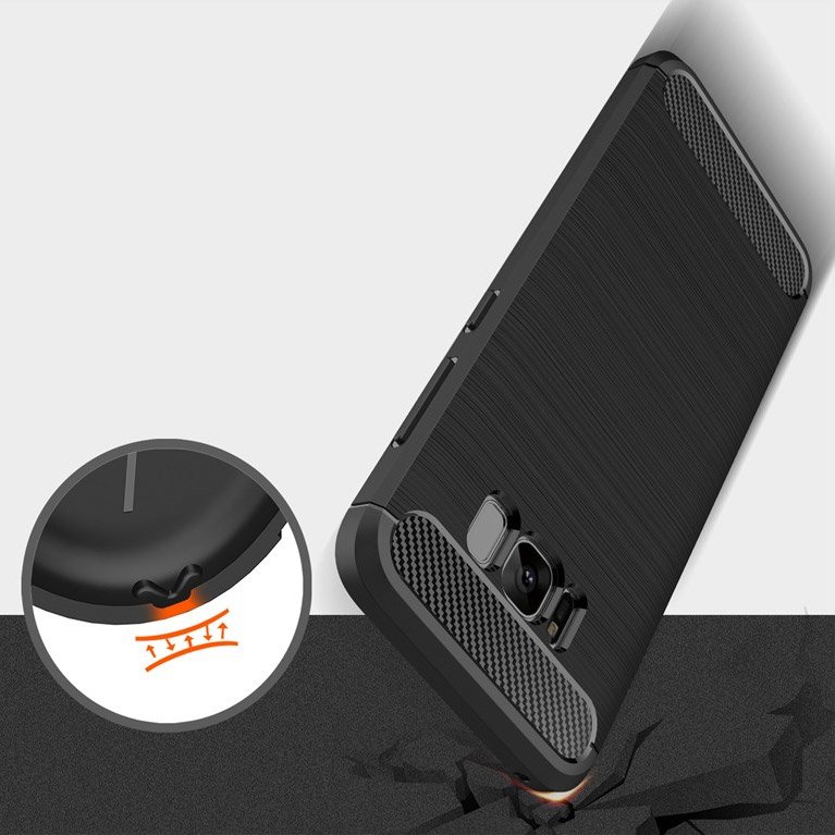 Pokrowiec Carbon Case czarny Samsung Galaxy S8 Plus / 6 Pokrowiec Carbon Case czarny Samsung Galaxy S8 Plus / 6