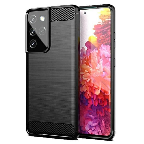 Pokrowiec Carbon Case czarny Samsung s21 Ultra Pokrowiec Carbon Case czarny Samsung s21 Ultra