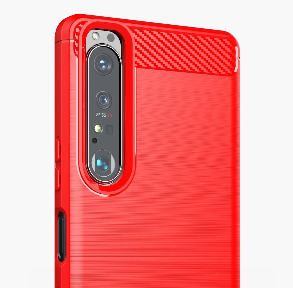 Pokrowiec Carbon Case czarny Sony Xperia 1 III / 7