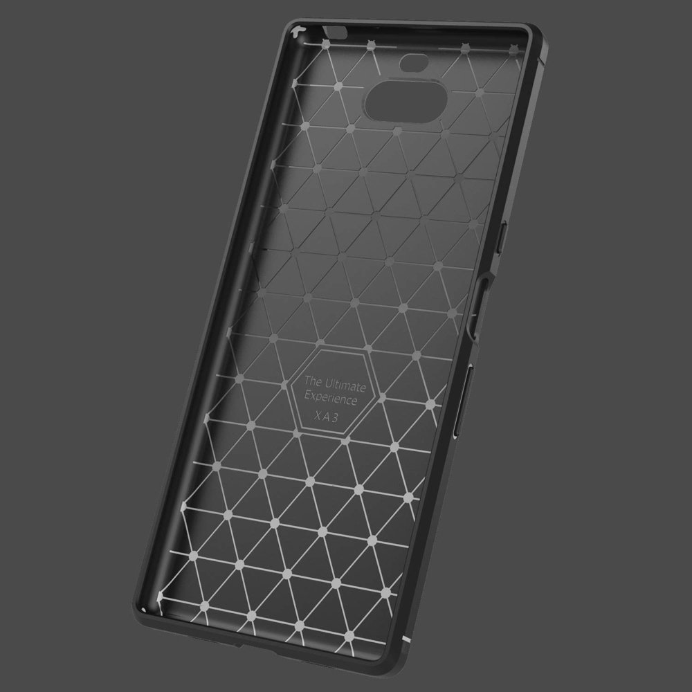 Pokrowiec Carbon Case czarny Sony Xperia 10 / 5