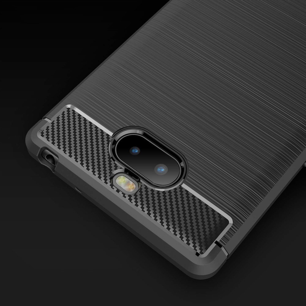 Pokrowiec Carbon Case czarny Sony Xperia 10 Plus / 2