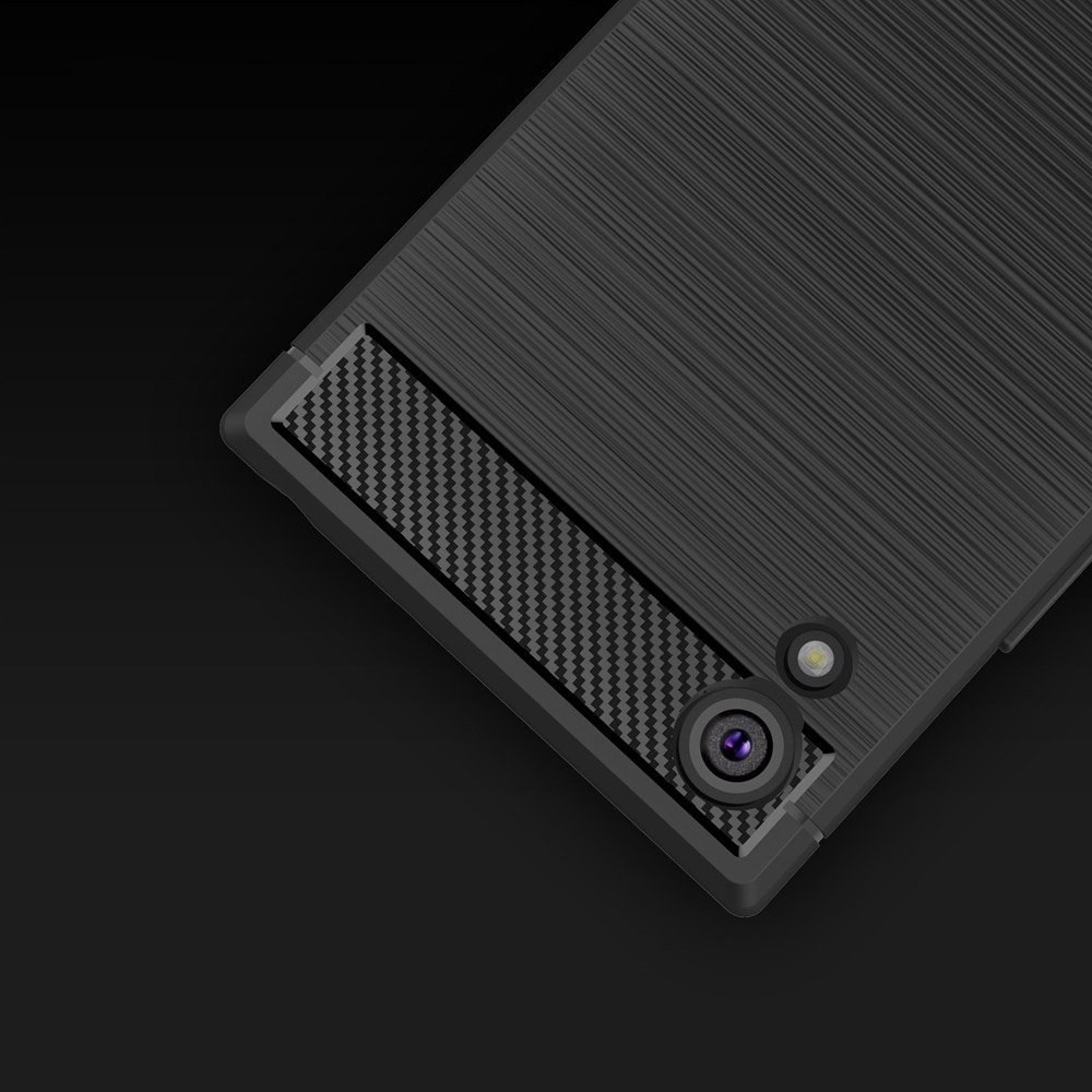 Pokrowiec Carbon Case czarny Sony Xperia XA1 / 4