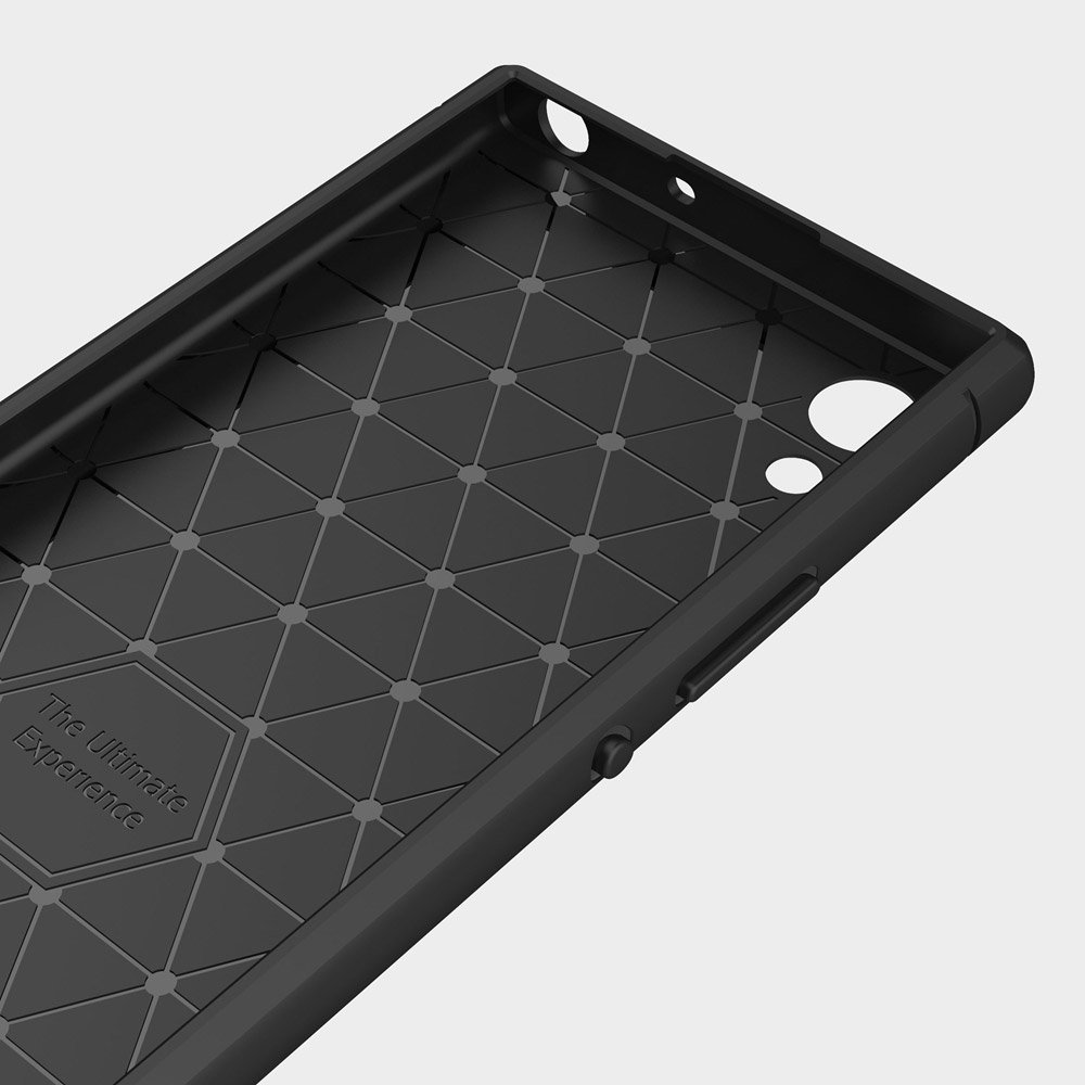 Pokrowiec Carbon Case czarny Sony Xperia XA1 / 5
