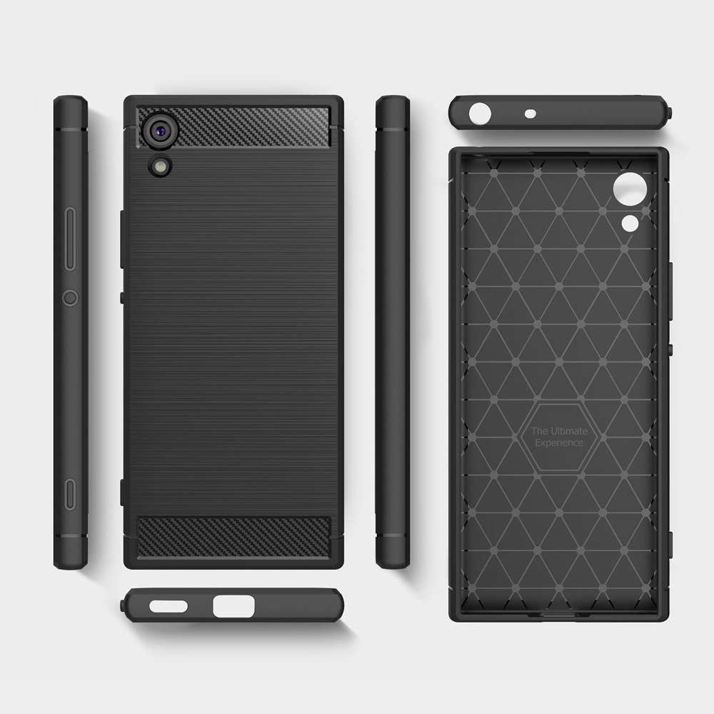 Pokrowiec Carbon Case czarny Sony Xperia XA1 / 9
