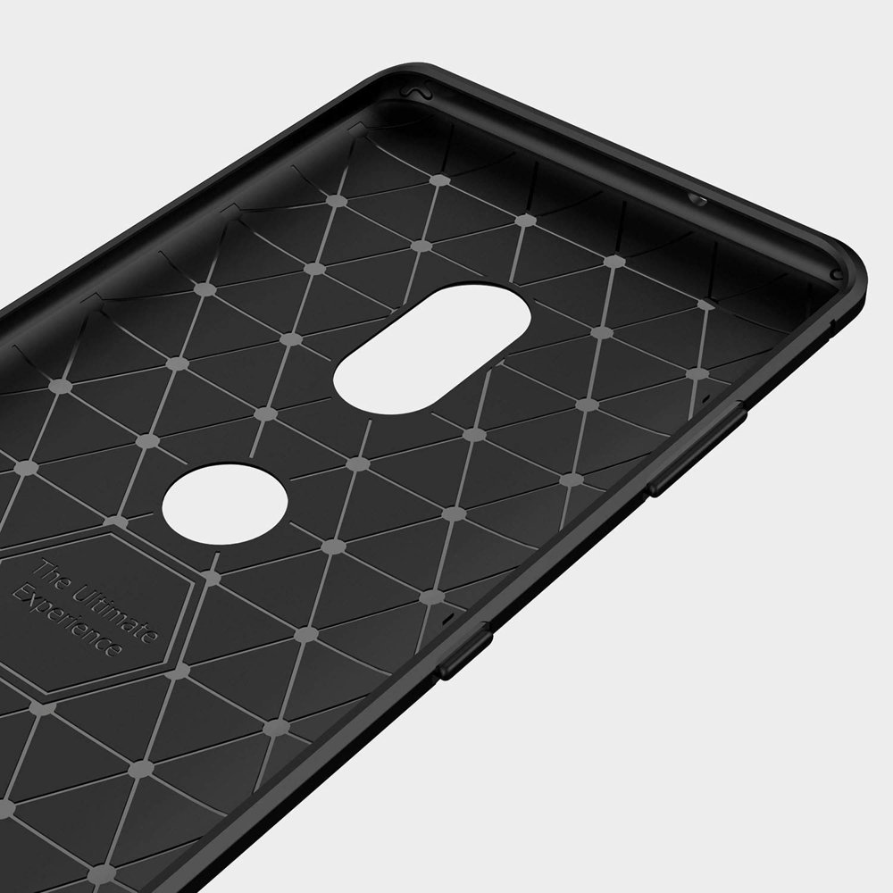 Pokrowiec Carbon Case czarny Sony Xperia XZ3 / 2