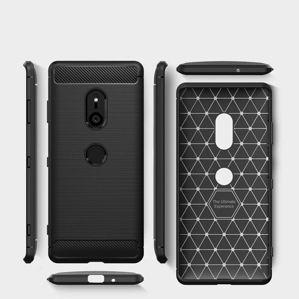 Pokrowiec Carbon Case czarny Sony Xperia XZ3 / 4