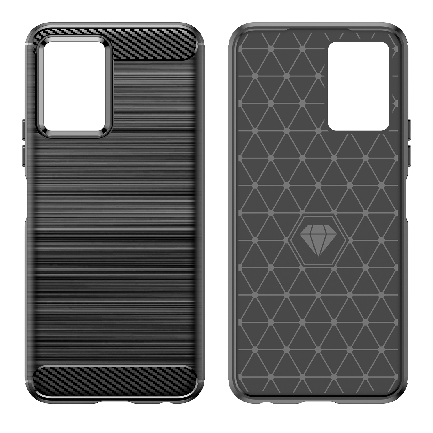 Pokrowiec Carbon Case czarny Vivo Y75 / 6