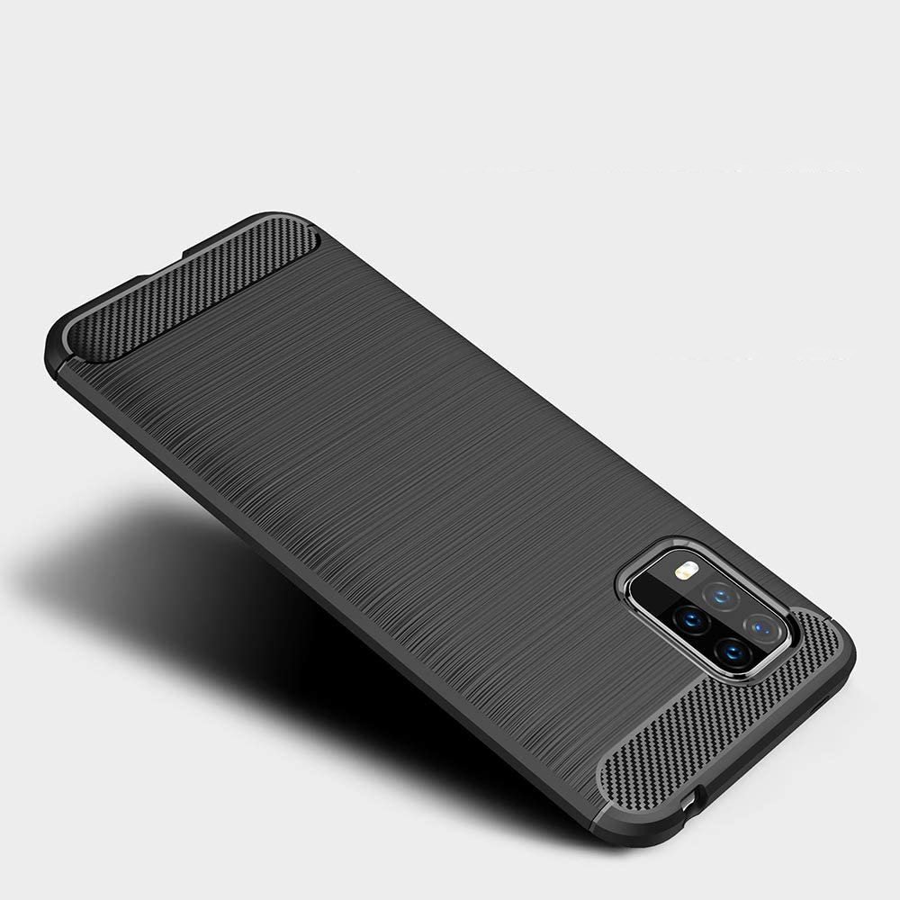 Pokrowiec Carbon Case czarny Xiaomi Mi 10 Lite / 3