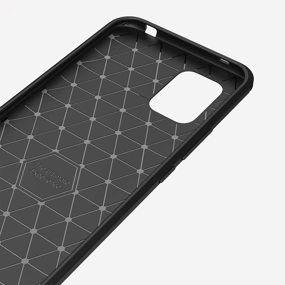 Pokrowiec Carbon Case czarny Xiaomi Mi 10 Lite / 5