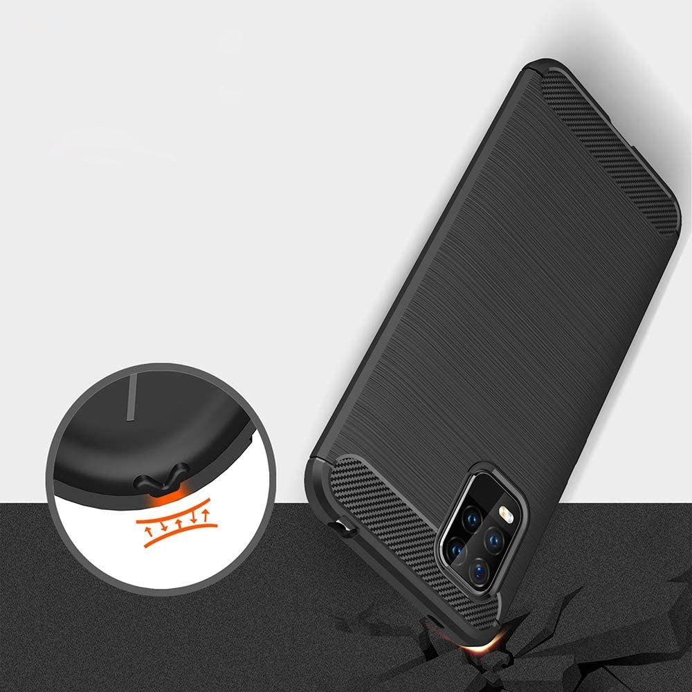 Pokrowiec Carbon Case czarny Xiaomi Mi 10 Lite / 6
