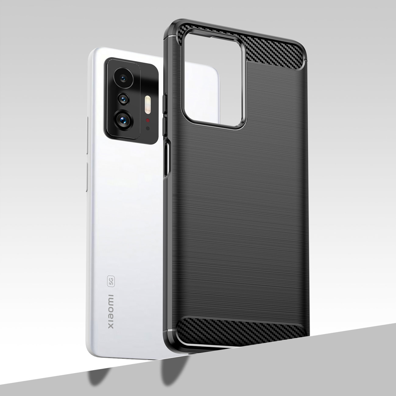 Pokrowiec Carbon Case czarny Xiaomi Mi 11T Pro / 5