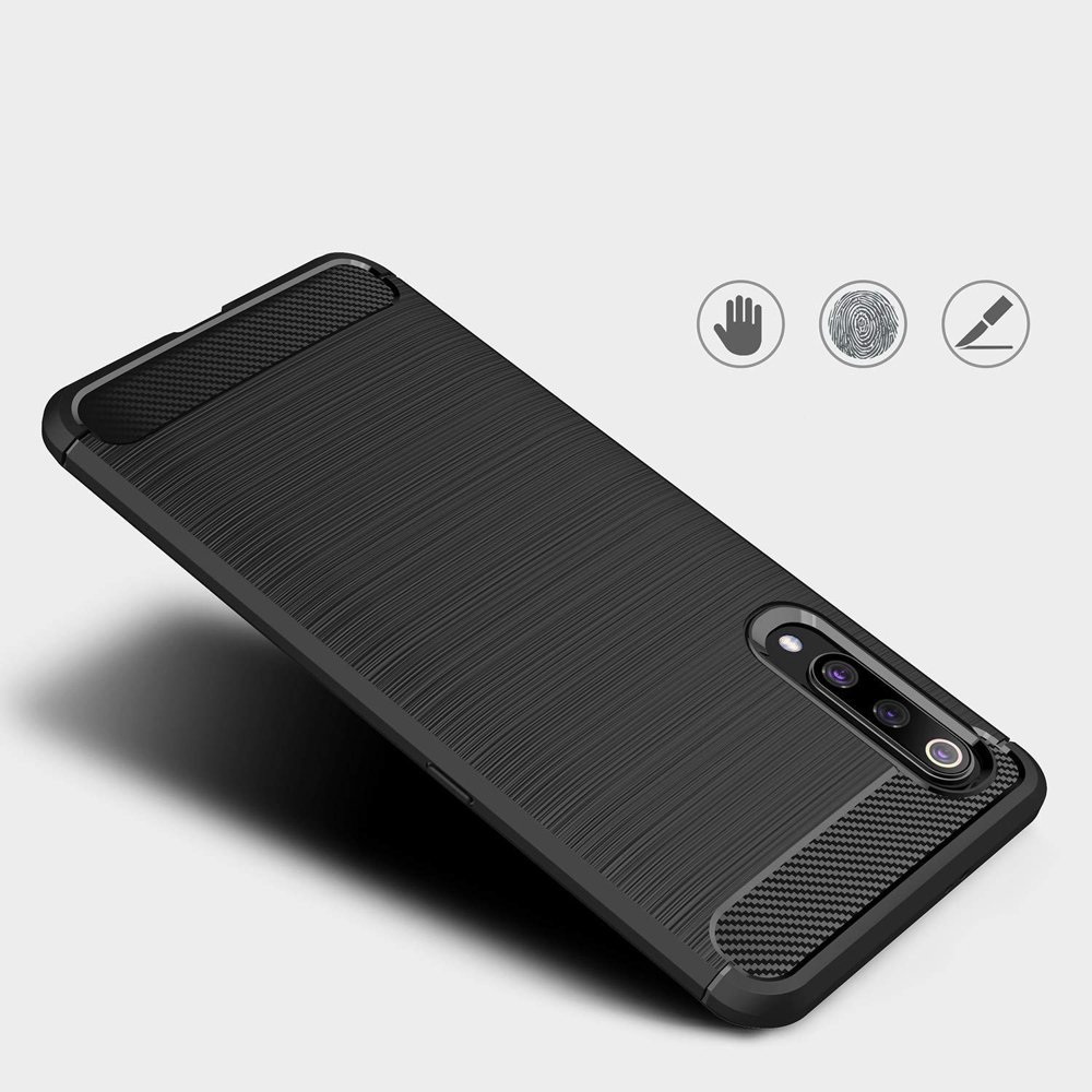 Pokrowiec Carbon Case czarny Xiaomi Mi 9 SE / 2