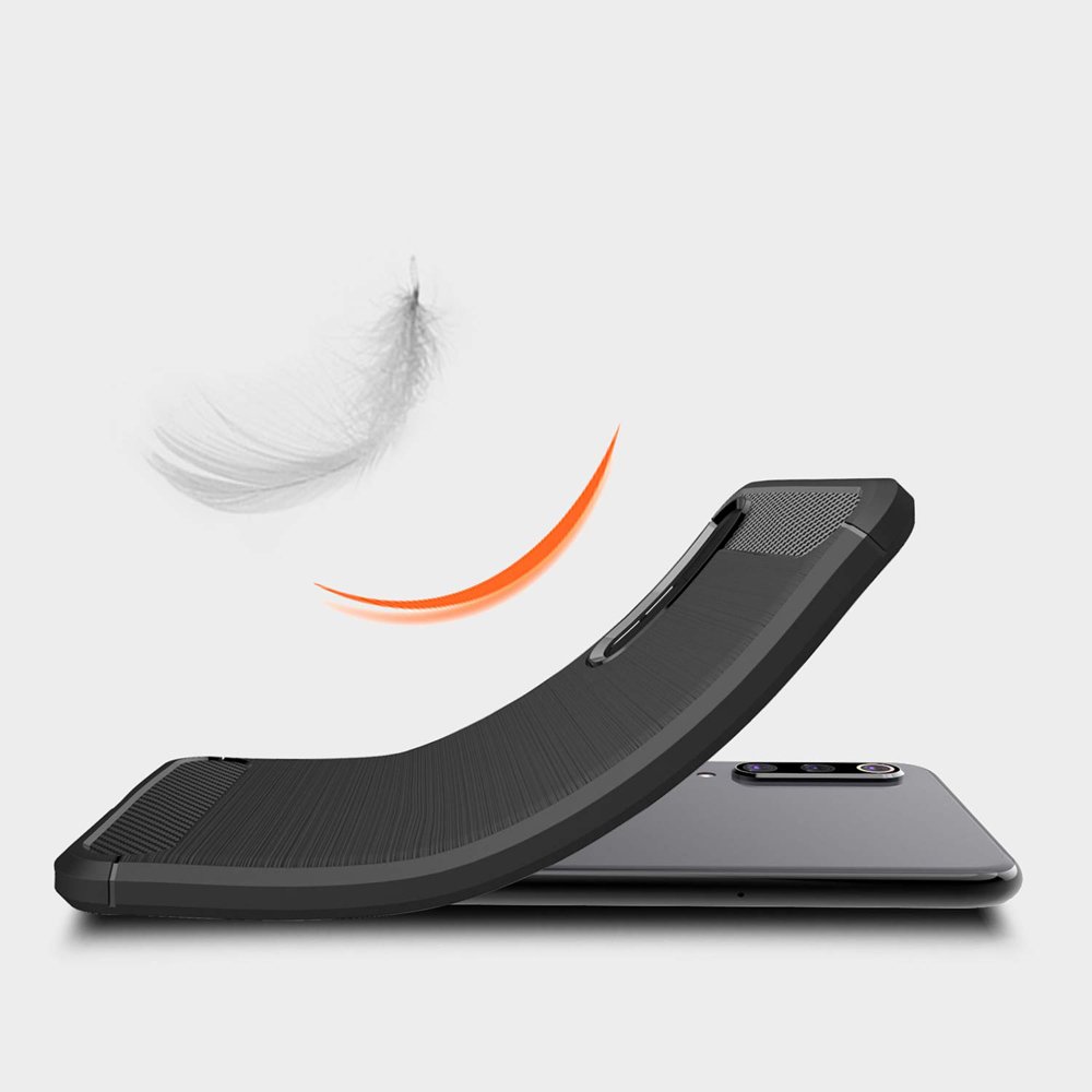 Pokrowiec Carbon Case czarny Xiaomi Mi CC9 / 3