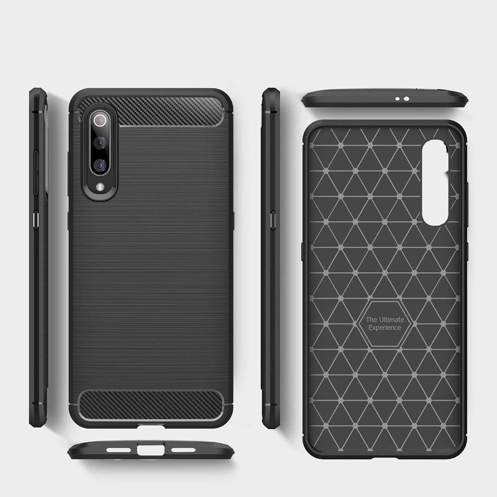 Pokrowiec Carbon Case czarny Xiaomi Mi CC9 / 7