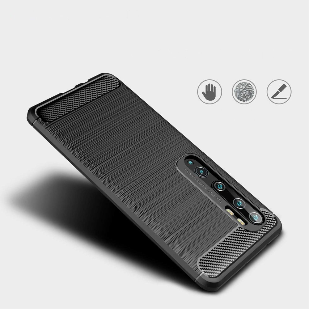 Pokrowiec Carbon Case czarny Xiaomi Mi CC9 Pro / 7 Pokrowiec Carbon Case czarny Xiaomi Mi CC9 Pro / 7