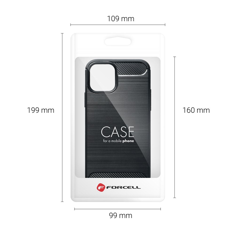 Pokrowiec Carbon Case czarny Xiaomi POCO C40 / 8