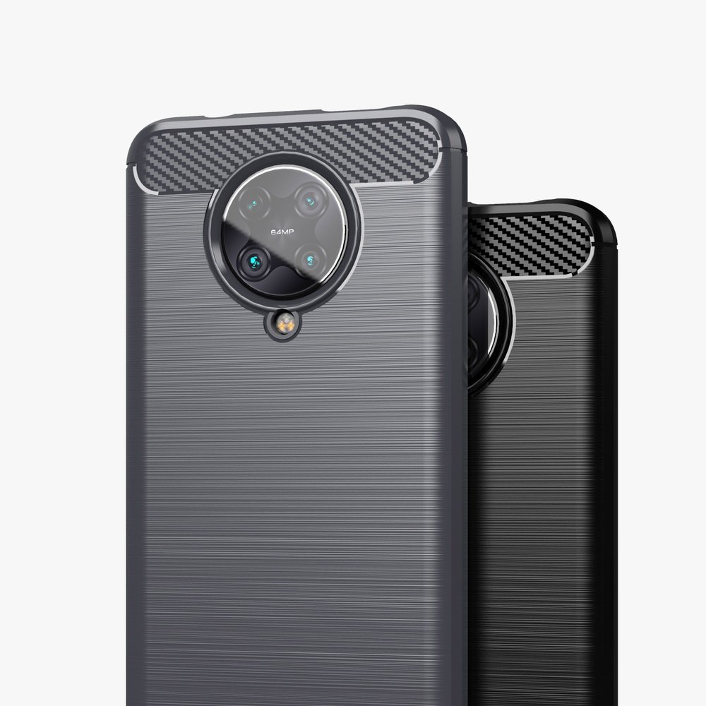 Pokrowiec Carbon Case czarny Xiaomi POCO F2 Pro / 7