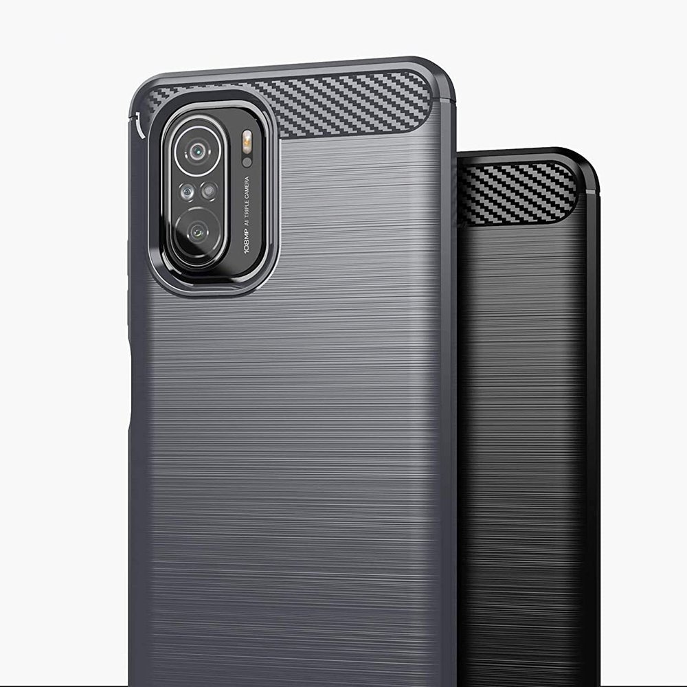 Pokrowiec Carbon Case czarny Xiaomi POCO F3 / 2