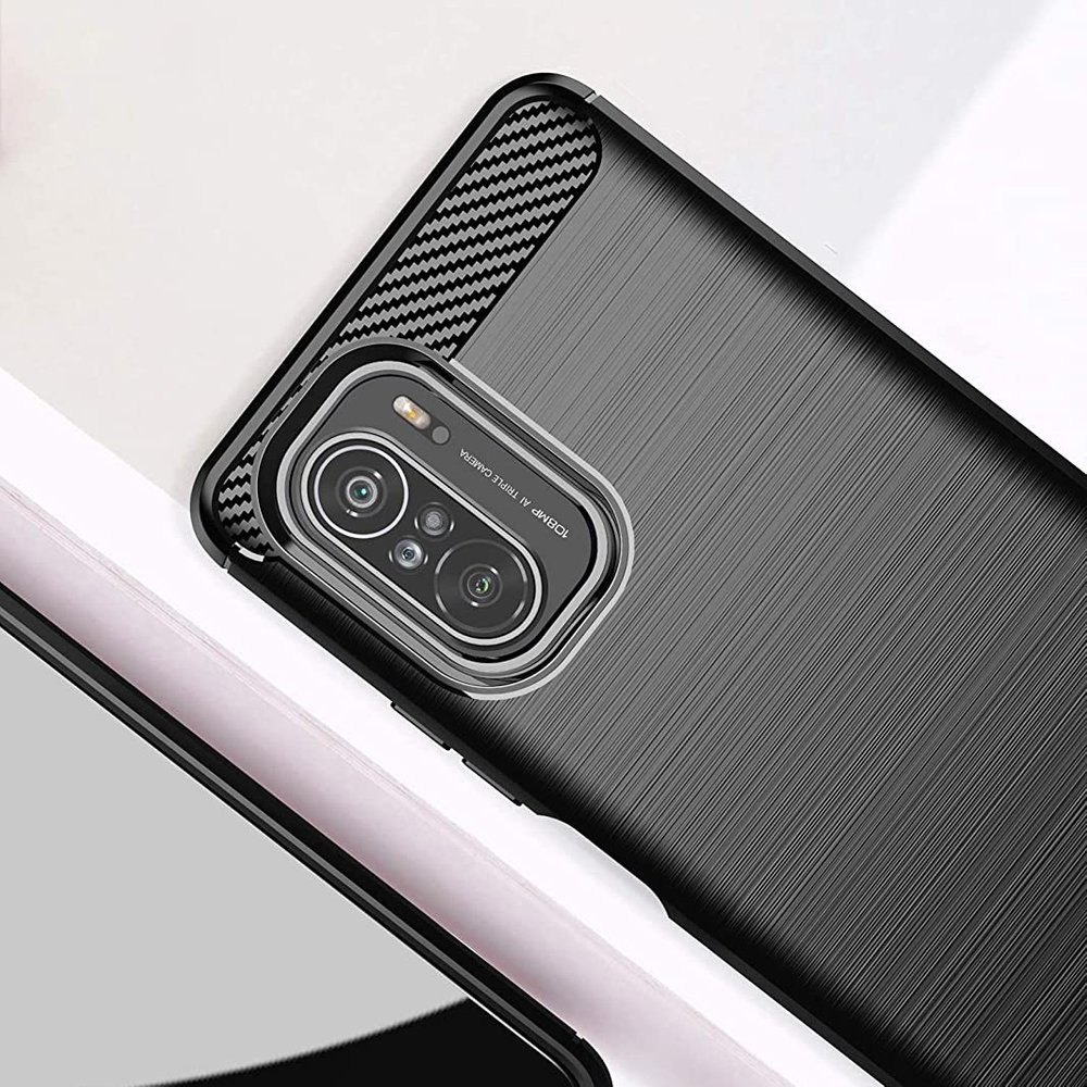 Pokrowiec Carbon Case czarny Xiaomi POCO F3 / 5