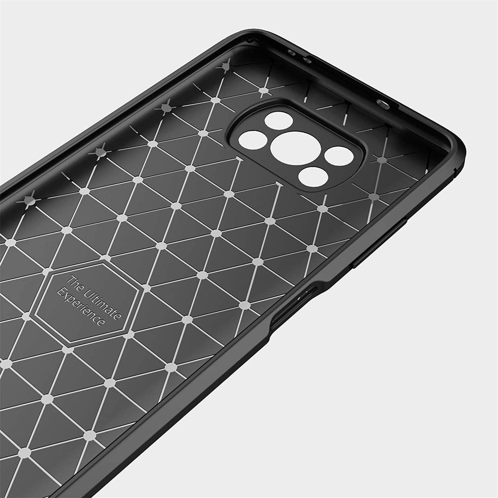 Pokrowiec Carbon Case czarny Xiaomi POCO X3 NFC / 5