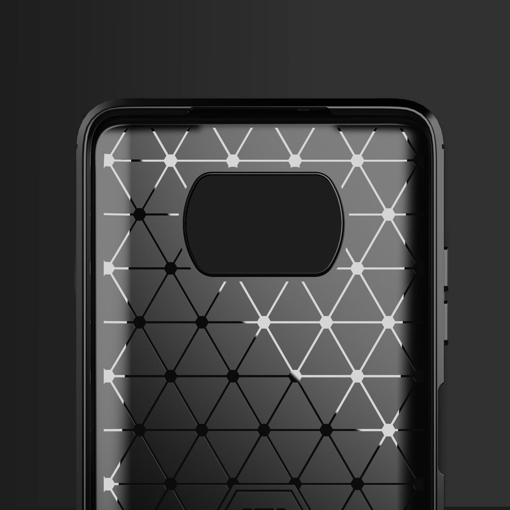 Pokrowiec Carbon Case czarny Xiaomi POCO X3 Pro / 7