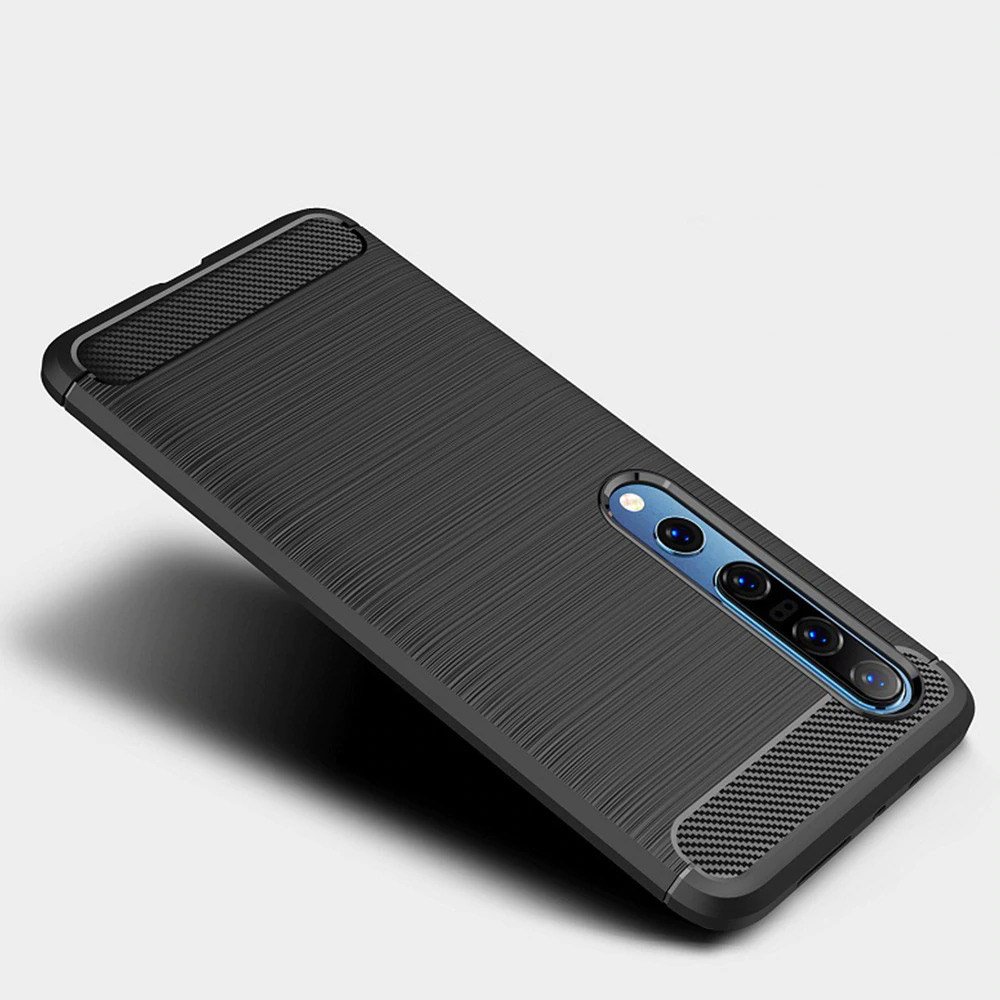 Pokrowiec Carbon Case czarny Xiaomi Mi 10 / 3