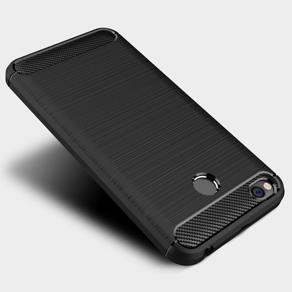 Pokrowiec Carbon Case czarny Xiaomi Redmi 5 Plus / 8
