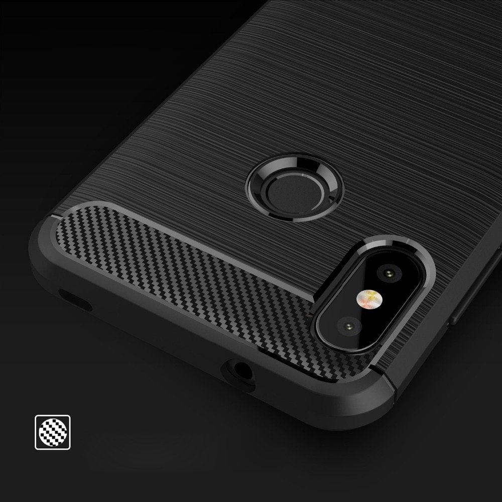 Pokrowiec Carbon Case czarny Xiaomi Redmi 6 Pro / 8