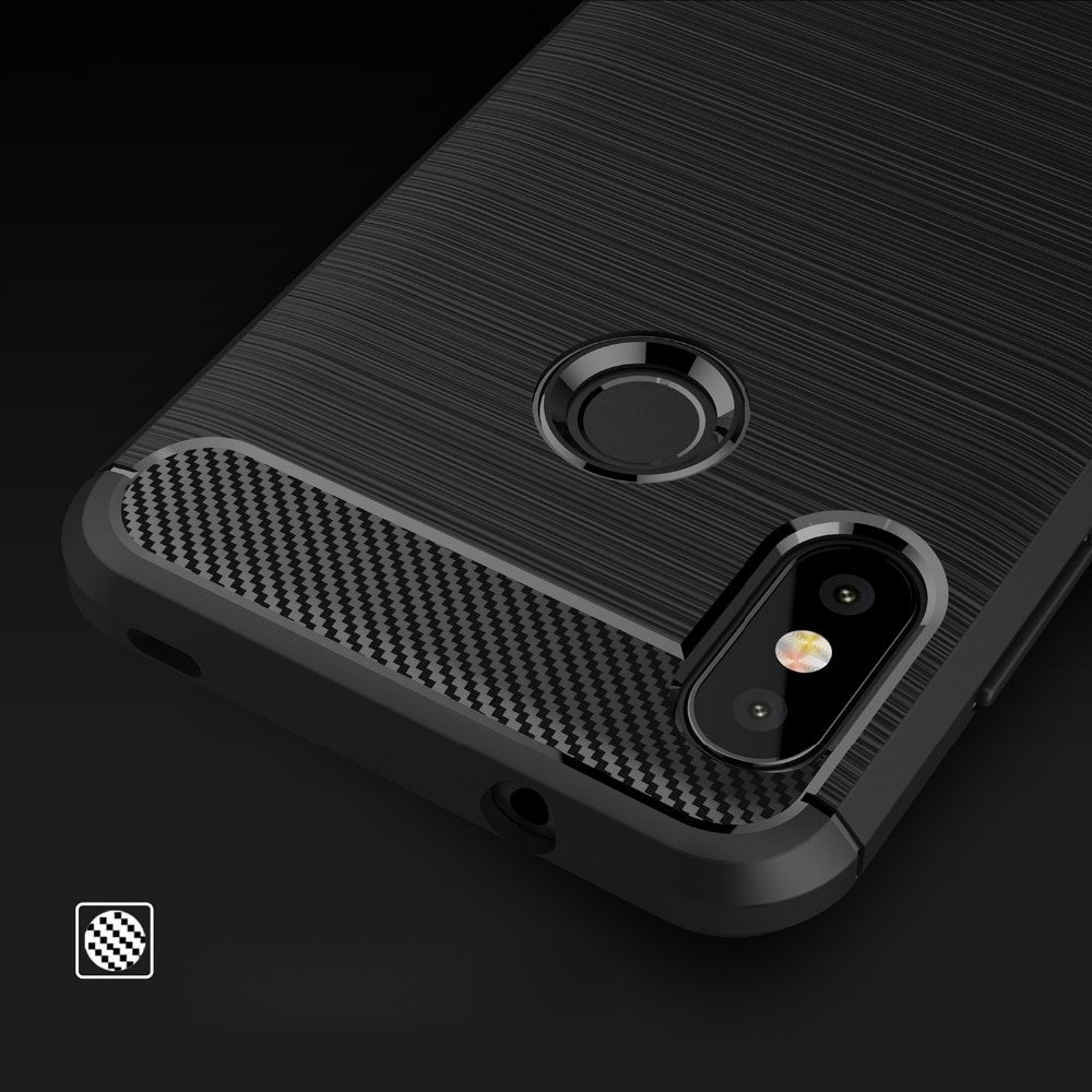 Pokrowiec Carbon Case czarny Xiaomi Redmi 6 Pro / 8